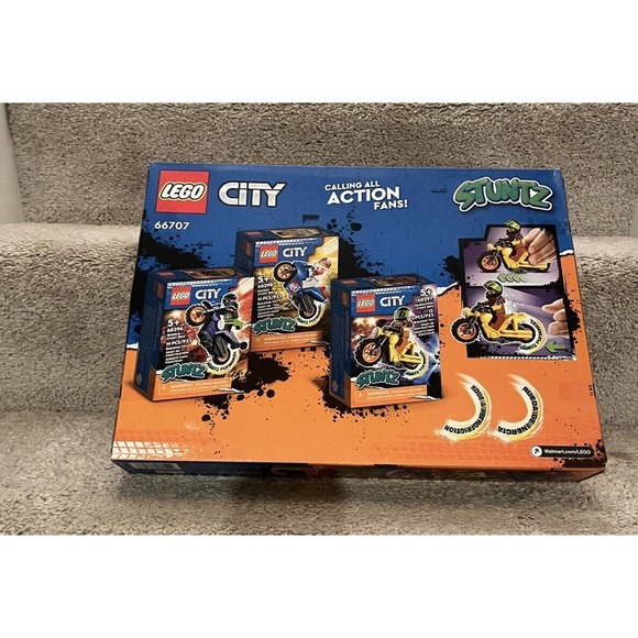 LEGO City Stuntz 3 in 1 Motorcycle Gift Set 40 Pieces 66707 NEW FACTORY SEALED - Picture 5 of 5
